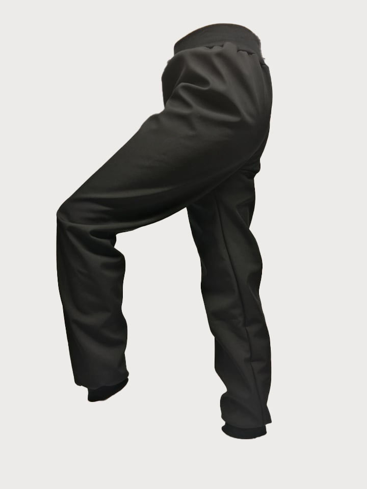 Feeling, softshellové kalhoty letní, černé se zelenu ref. bubák 1 ks a nožičky 1 ks 