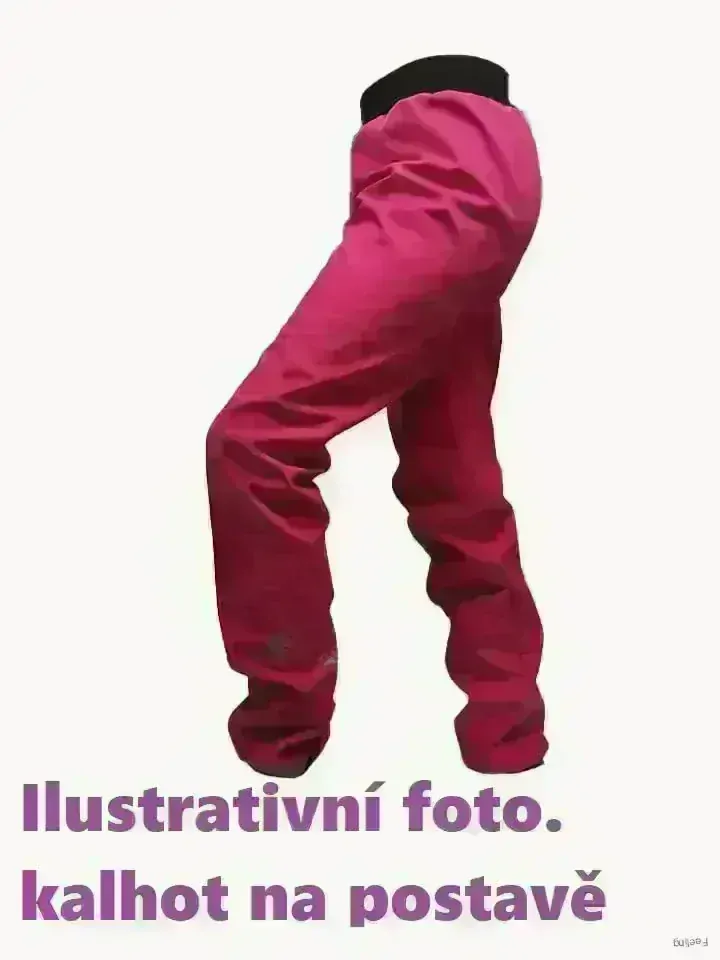 Softshellové kalhoty letní, vel. 104, černé s sv.zelenou