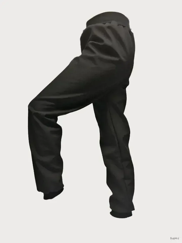 Softshellové kalhoty letní, vel. 122, černé s růžovou