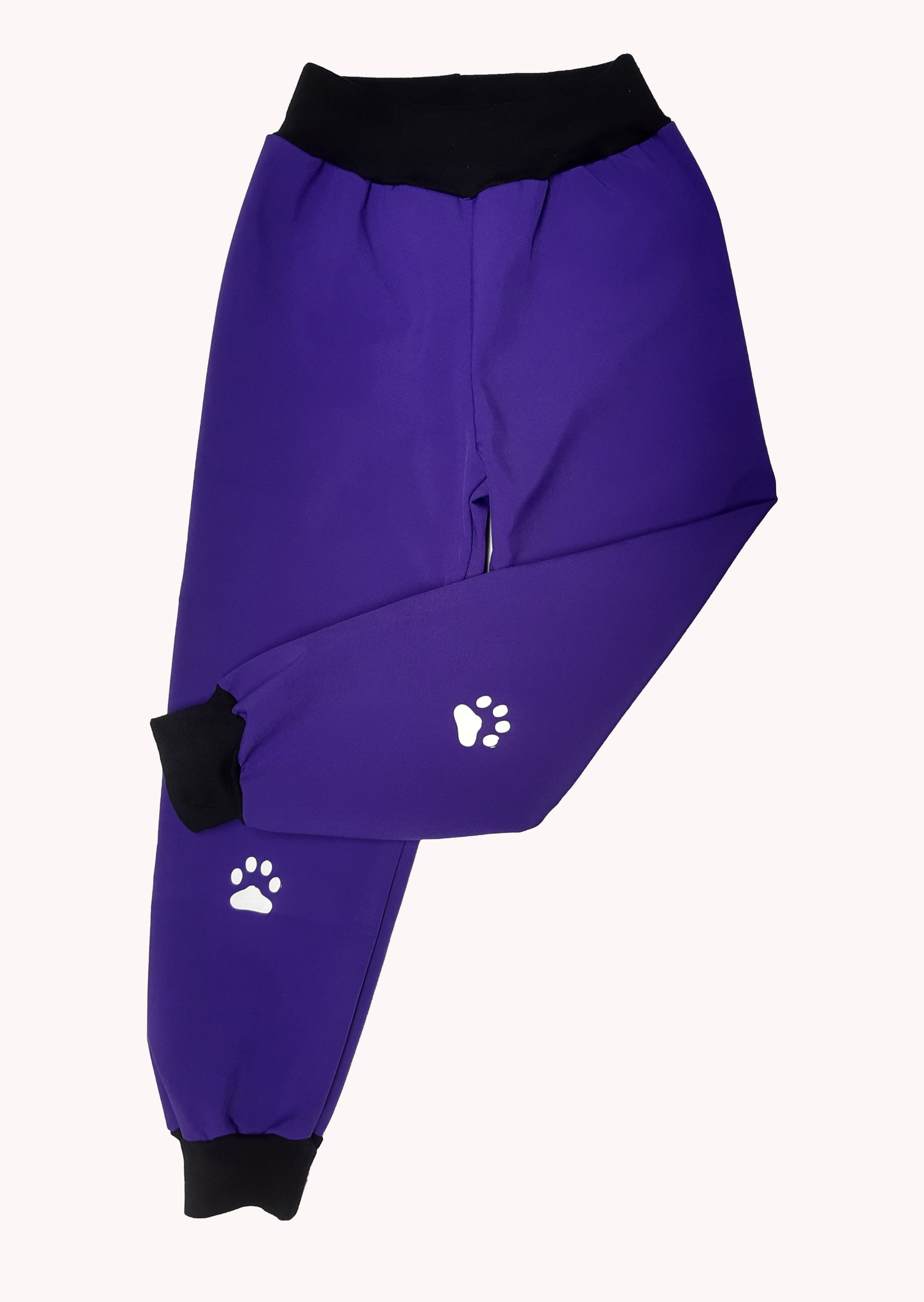 Feeling, softshellové kalhoty letní, fialové s černou