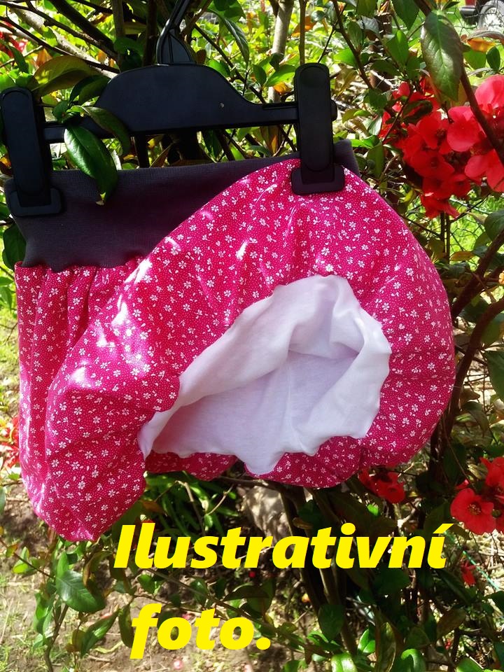 Balonová sukně, vel 74/80 barva č.152 lem černý