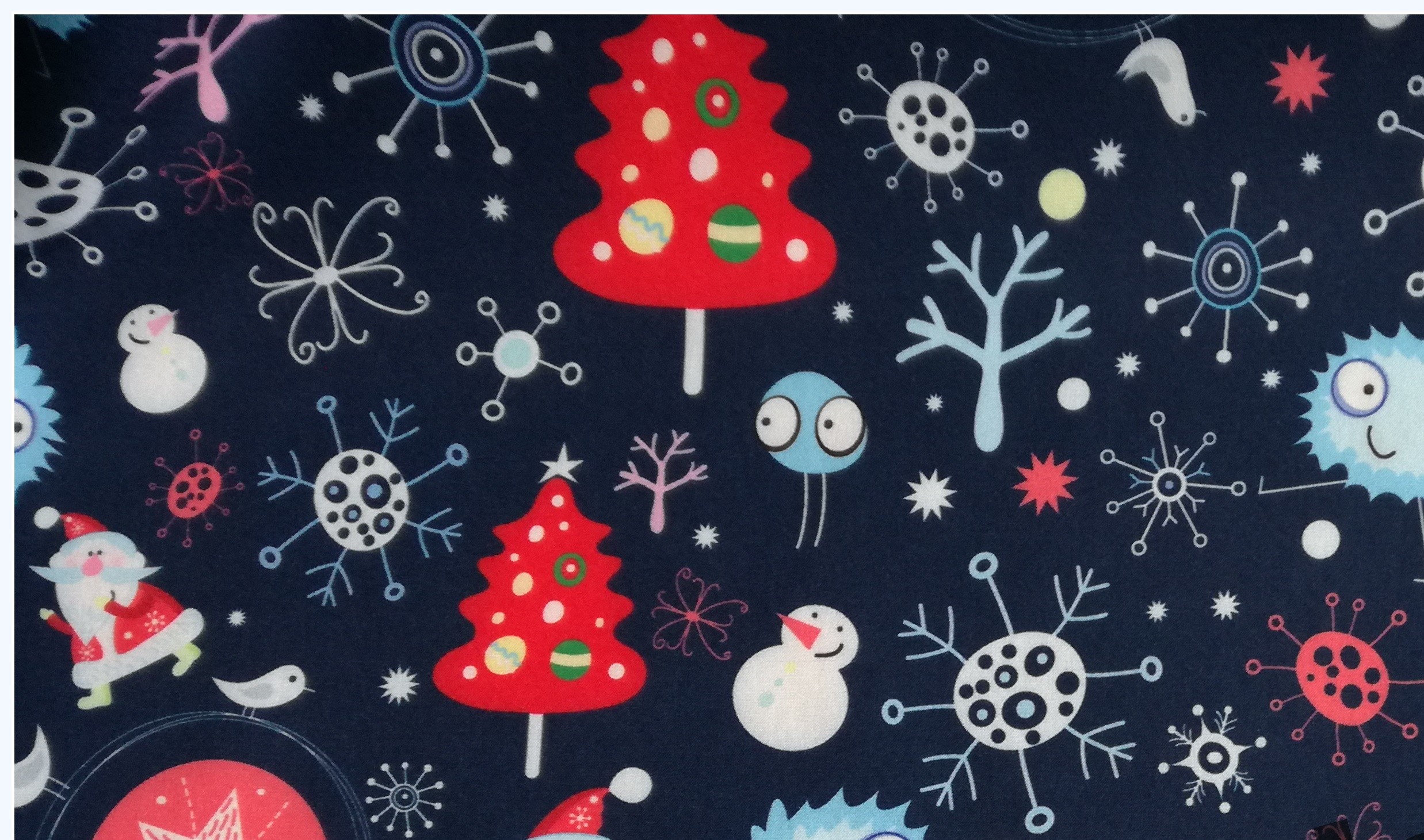 Softehellové kalhoty s fleece , vel. 80,Vánoce na tm.modré