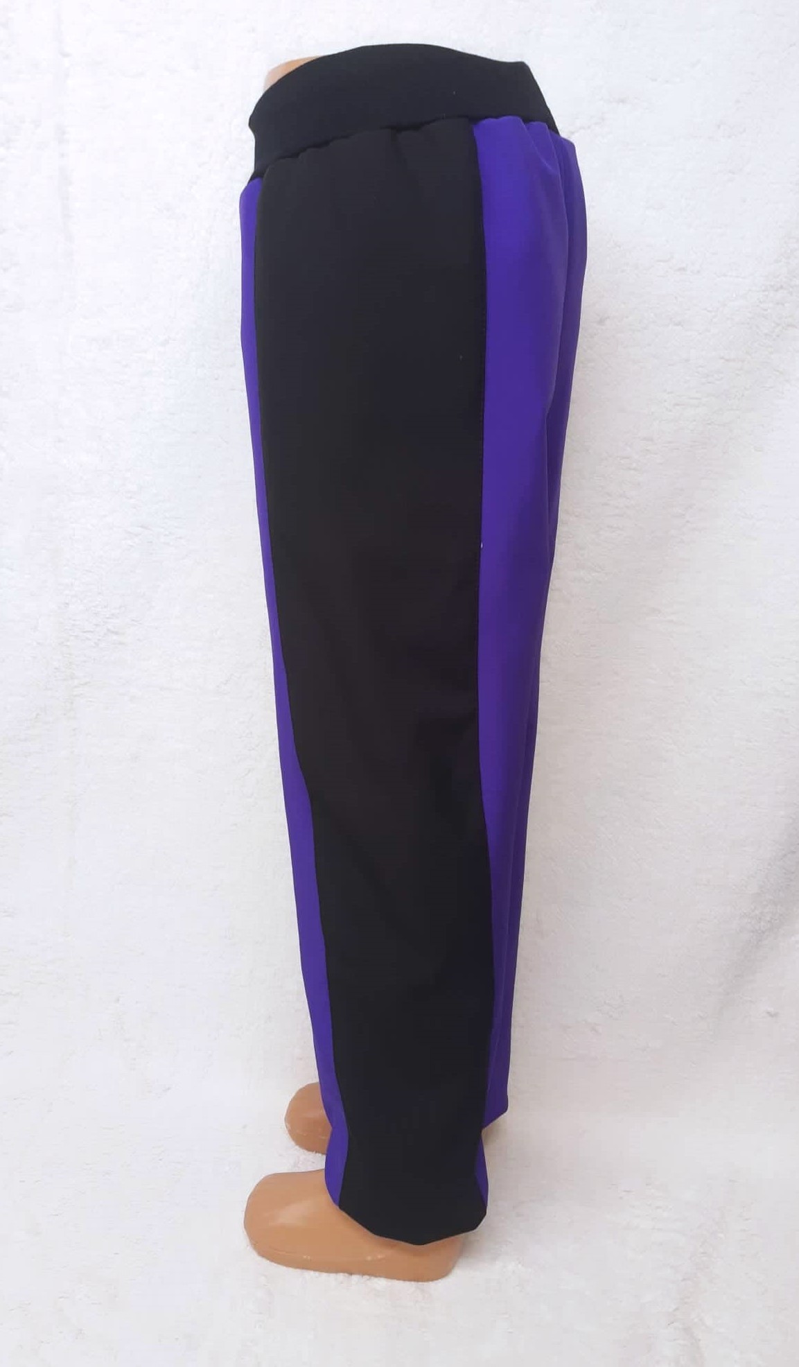 Softshellové kalhoty s fleece,  vel.122,černé s fialovou