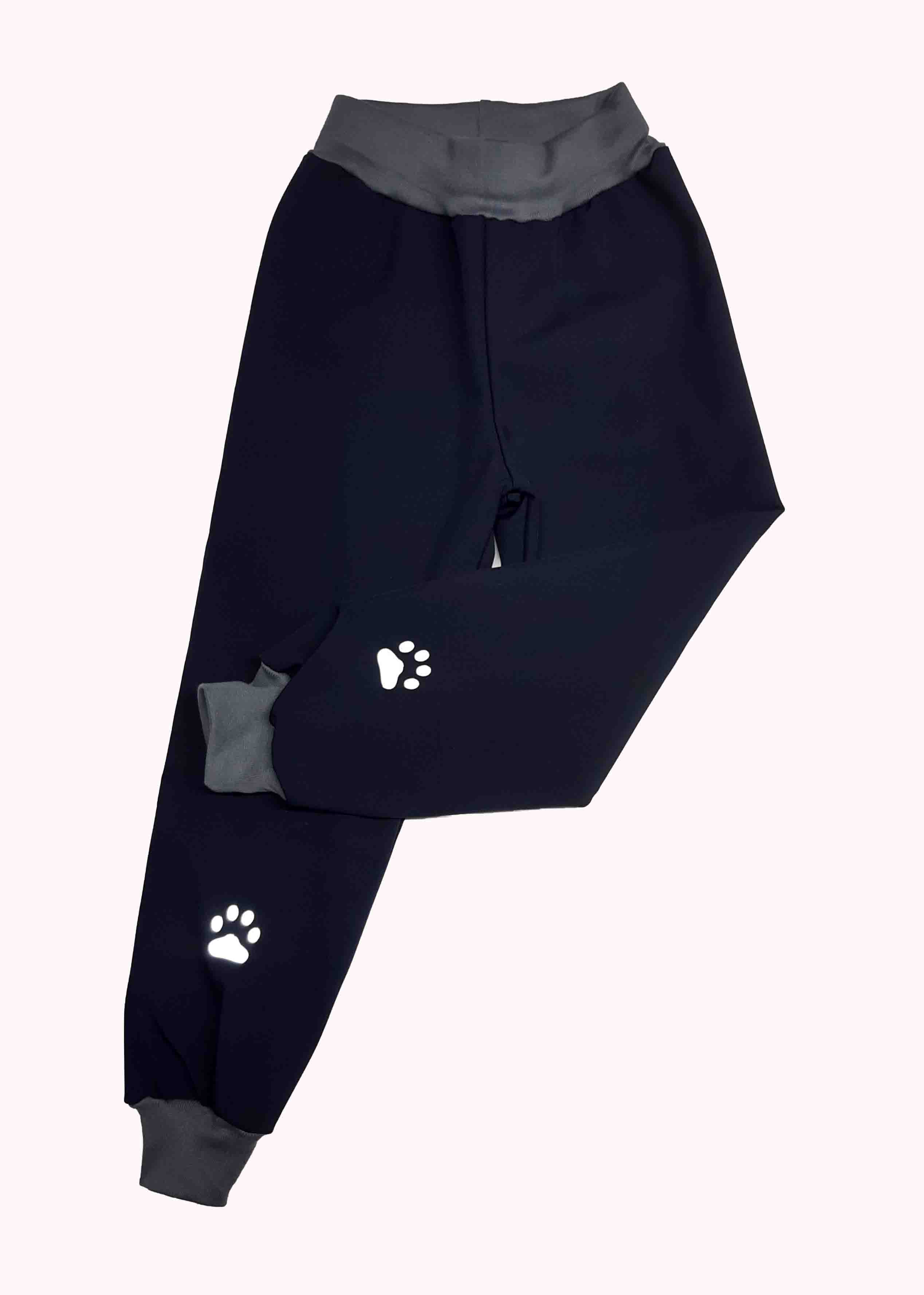 Feeling softshellové kalhoty s fleecem  černé s šedou