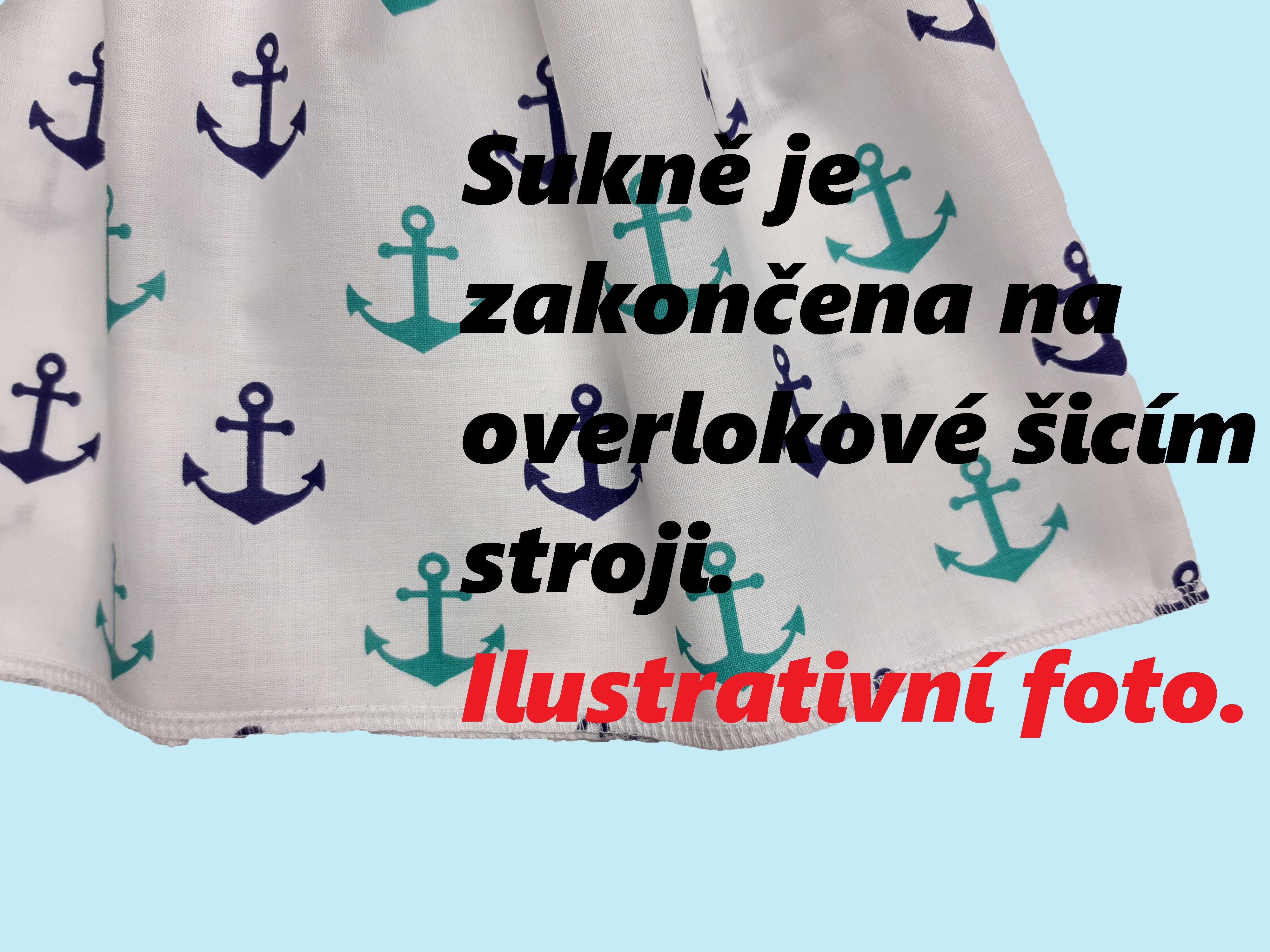 Letní sukně, vel M/L, barva č.8 lem bílí