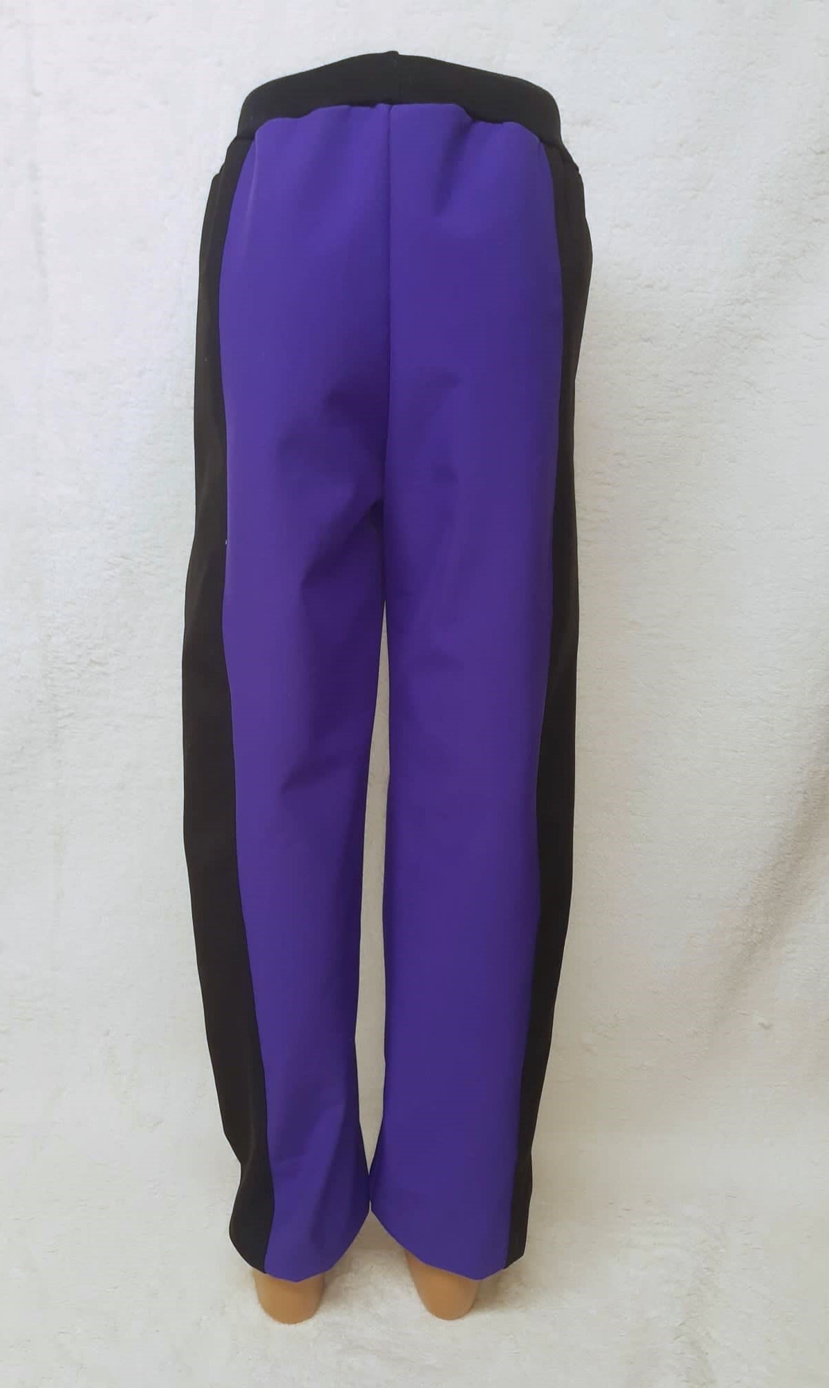 Softshellové kalhoty s fleece,  vel.122,černé s fialovou