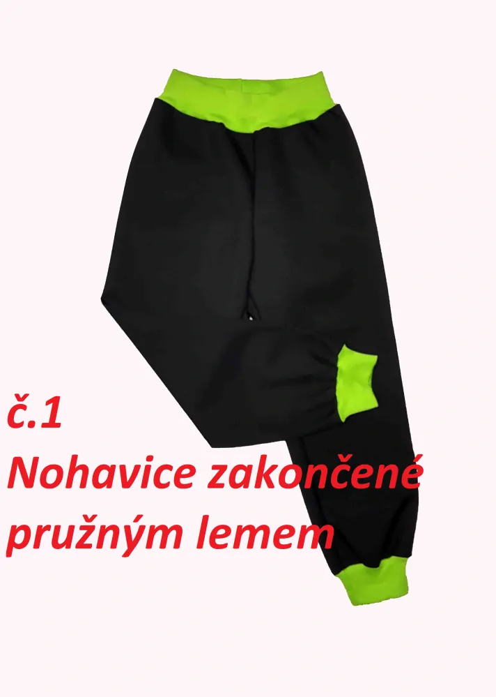 Softshellové kalhoty s beránkem tm.modré, barva lemu dle vlastního výběru