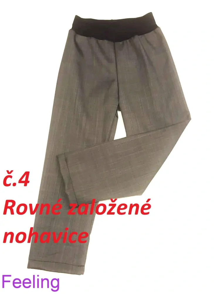 Softshellové kalhoty s beránkem tm.modré, barva lemu dle vlastního výběru