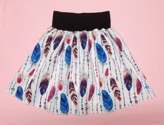 Letní sukně, vel.XL/XXL, barva č.206 lem černý