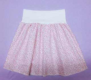 Letní sukně, vel XL/XXL barva č.6  lem bílí