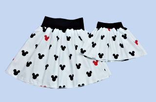 Letní sukně, vel M/L barva č.105 lem bílí