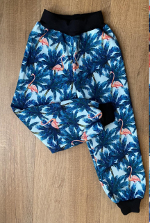 Softehellové kalhoty s fleece , vel. 86. 