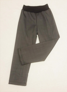 Softshellové kalhoty jarní/podzimní rovné nohavice, vel. 92, šedé s černou 