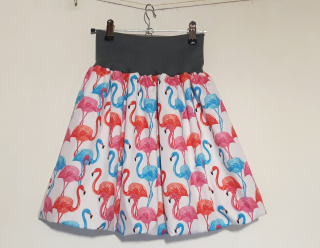 Balonová sukně dámská nebo dětská,plameňáci