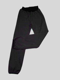 Softshellové kalhoty zimní odlehčený s fleece, zakončené lemovací gumičkou vel. 80, černé