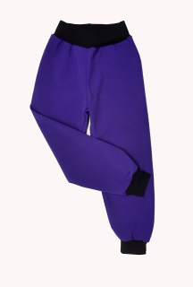 Feeling, softshellové kalhoty letní, fialové s černou