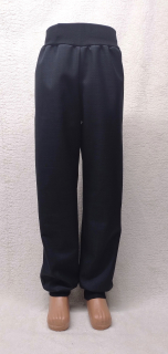 Softehellové kalhoty s beránkem, vel. 110 černé