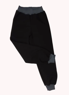 Softshellové kalhoty letní, vel. 80, černé s šedou