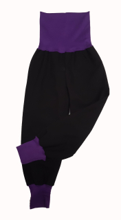 Softshellové kalhoty s fleecem rostoucí, vel. 92/98, černé s růžovou