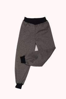 Softshellové kalhoty letní, vel. 122, šedé s černou