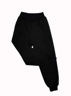 Softshellové kalhoty s fleece vrstvou.               Černý softshell - velikost, barva lemu a zakončení nohavic  dle vlasího výběru.