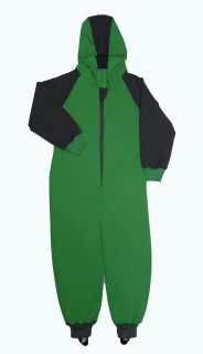 Feeling, softshelová kombinéza s fllece vrstvou, zeleno černá