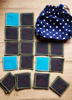 Pexeso látkové s čísli 