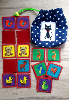 Pexeso látkové se zvířátky