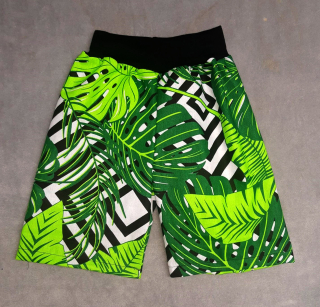 Feeling kraťasy, džungle na čtvercích , v pase černá 