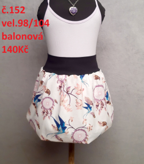 Balónová sukně Vel. 98/104 č.152