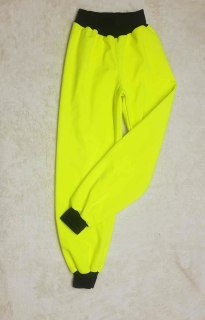 Softshellové kalhoty zimní odlehčený s fllece vrstvou, vel. 122