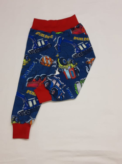 Felling, Tepláky slim DĚTSKÉ/DÁMSKÉ, pracovní stroje s červeným lemem