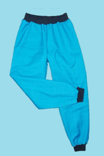 Feeling softshellové kalhoty s beránkem tyrkys