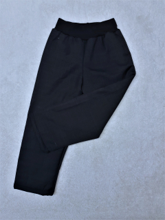 Feeling softshellové kalhoty černé s beránkem , rovné nohavice